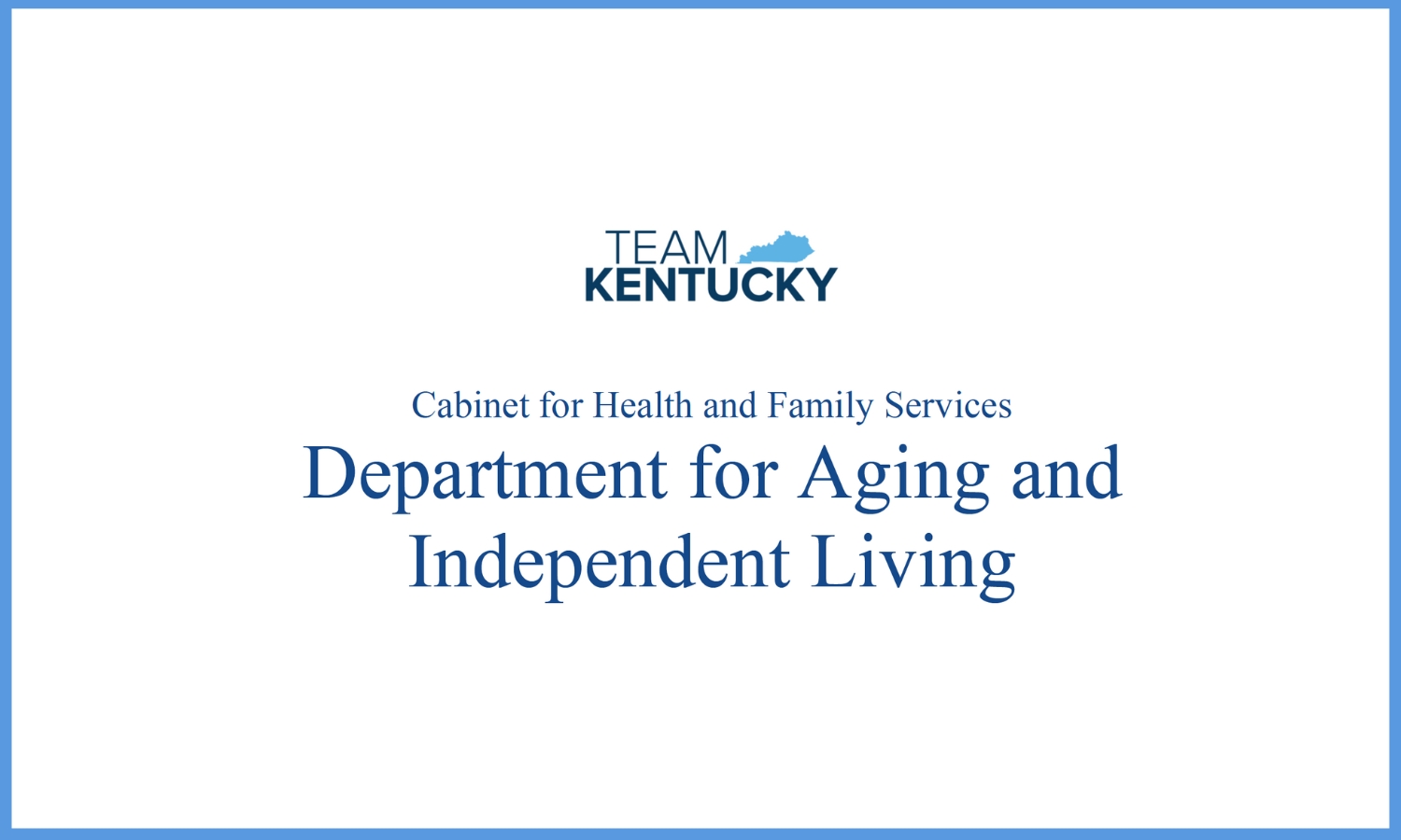 KY Department for Aging and Independent Living logo