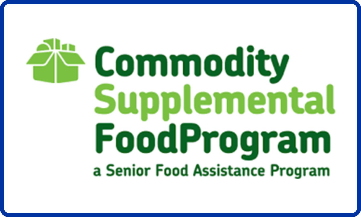 Commodity supplemental food program logo