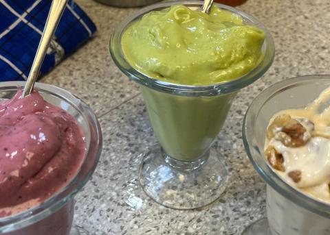 Protein rich breakfast ice cream